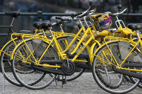 gelbe Fahrräder
