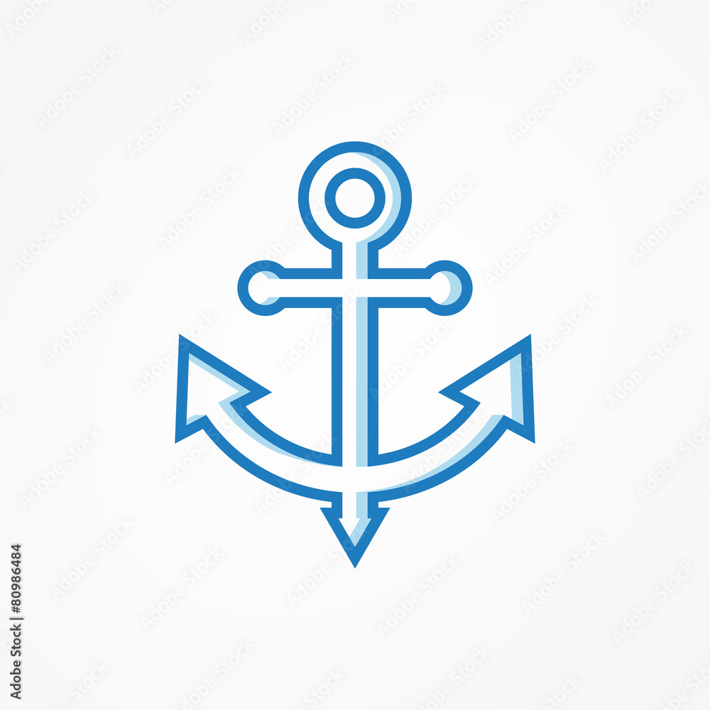 Anchor symbol or logo. Vector illustration Anchor symbol or logo. Vector illustration