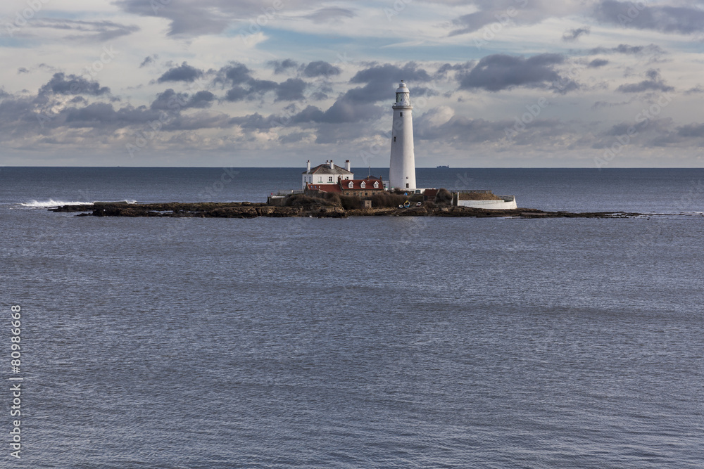 St Marys Island and Lighthouse, Whitley Bay.