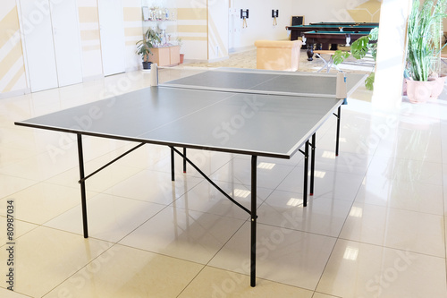 Table tennis in indoor