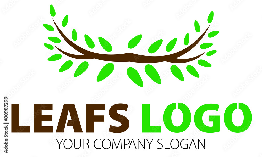 Naklejka premium Leafs Logo