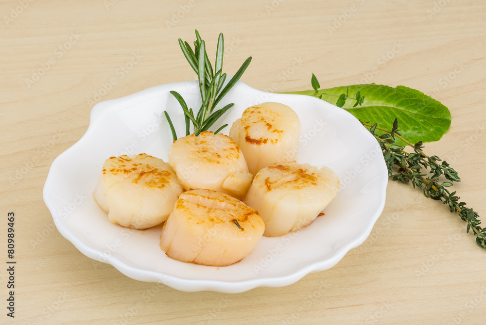 Grilled scallops Grilled scallops
