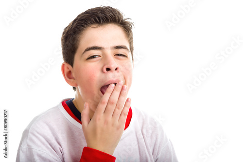 Soft skinned boy yawning © Vivida Photo PC