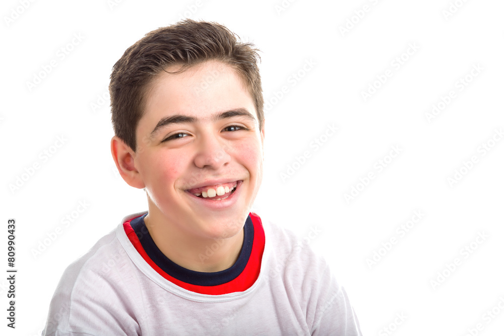 Fototapeta premium Soft skinned Latin boy smiling