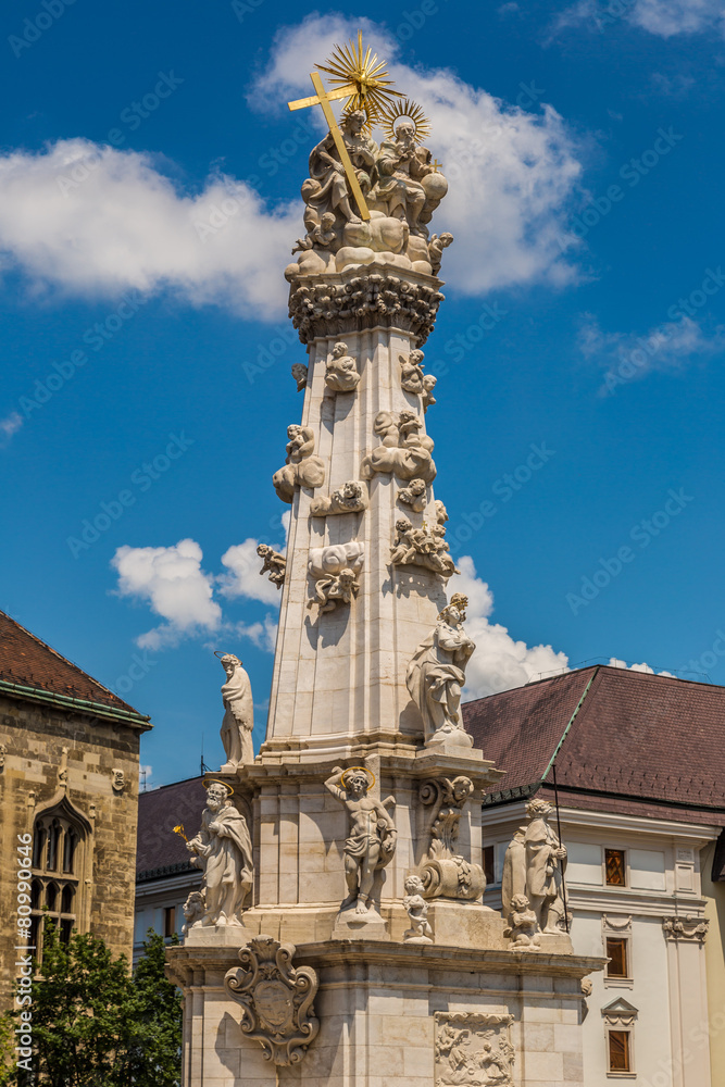 Holy trinity column in Budapest