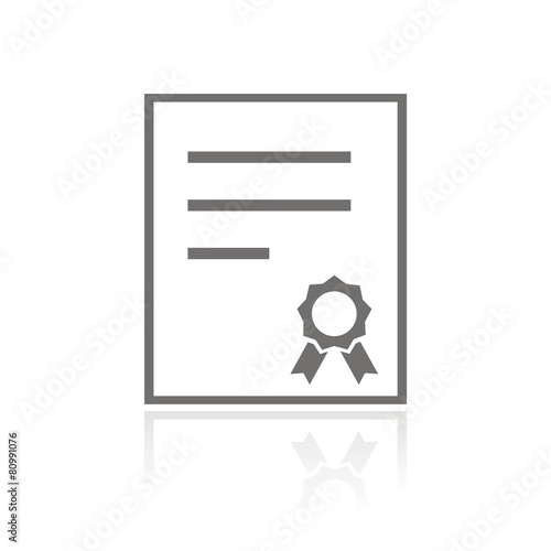 Icono certificado FB reflejo