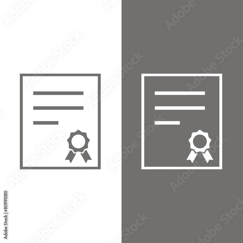 Icono certificado BN