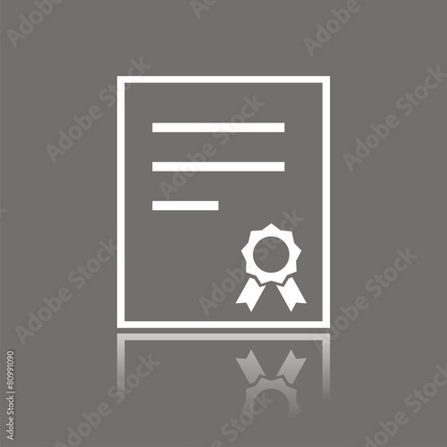 Icono certificado FO reflejo