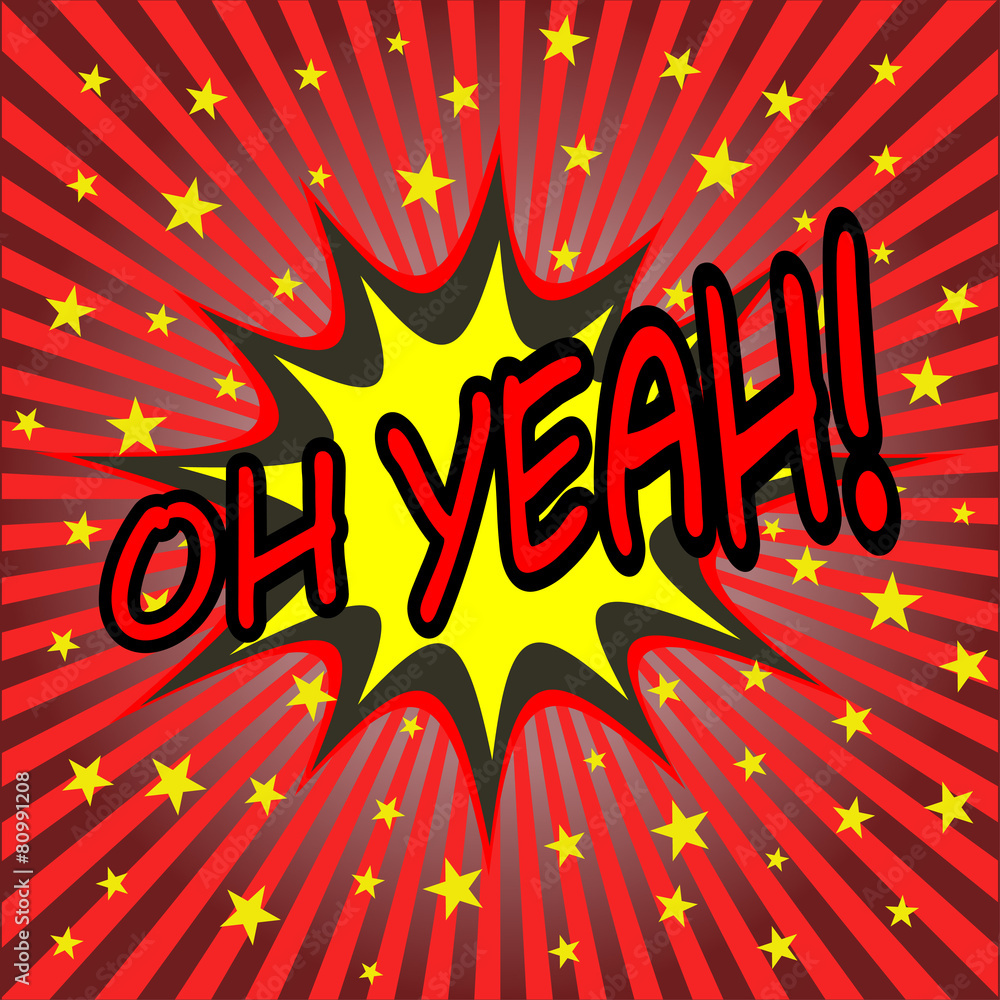 oh yeah comic speech bubble