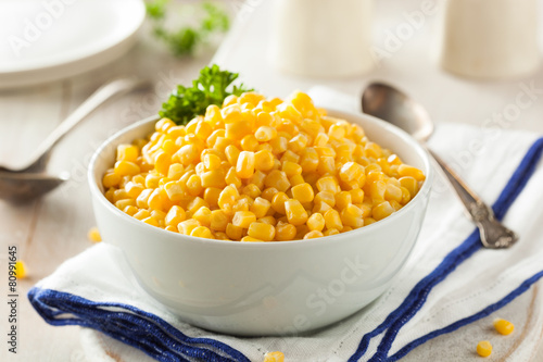 Organic Yellow Steamed Corn