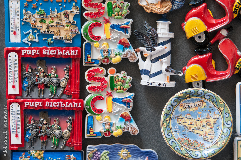 Fototapeta premium Souvenirs from Sicily