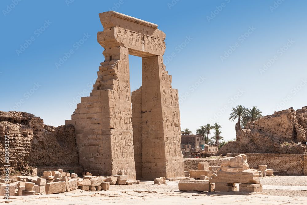 Entrance Of Egyptian Dendera Temple