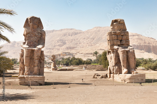 The Colossi Of Memnon Giant Statues