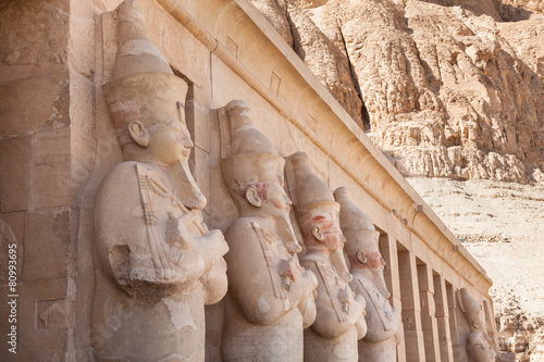 Statues At Deir-al-bahari Temple