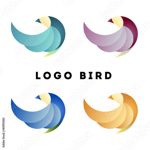 Logo Bird Circle Four