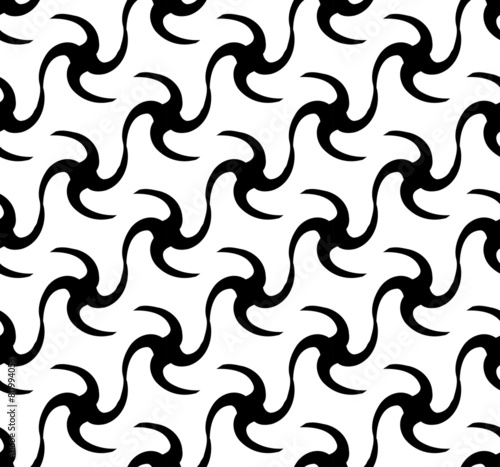 Black and white seamless pattern twist stylish.