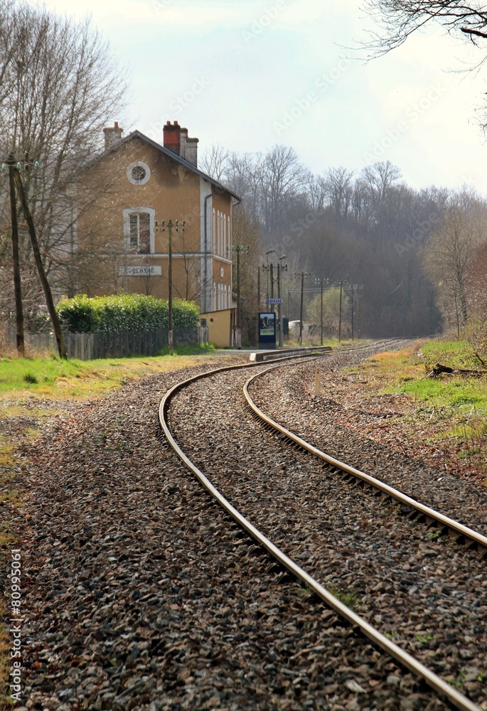 Fototapeta premium Ligne de chemin de fer.
