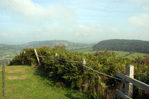 View from Golden Cap on Dorset coastal path