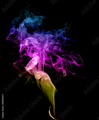 Fototapeta Naklejka Na Ścianę i Meble -  Abstract multicolored smoke