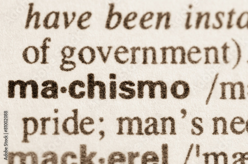 Dictionary definition of word machismo