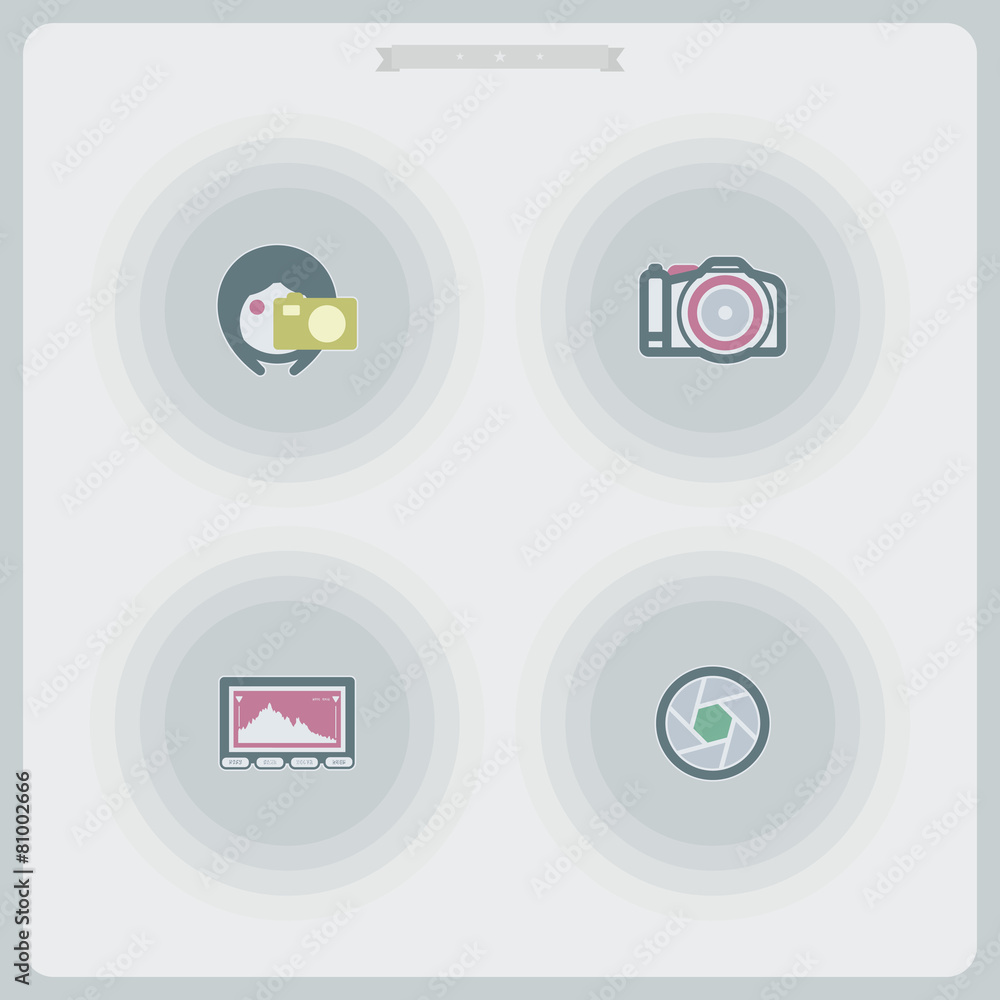 Photography Icons Set Photography Icons Set