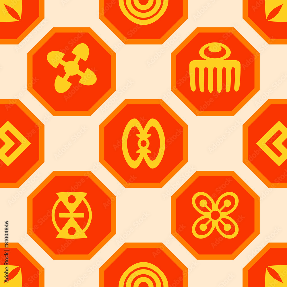 seamless background with adinkra symbols seamless background with adinkra symbols