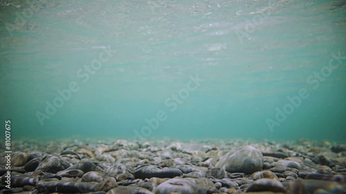 Underwater footage of A super Clear River Bottom photo