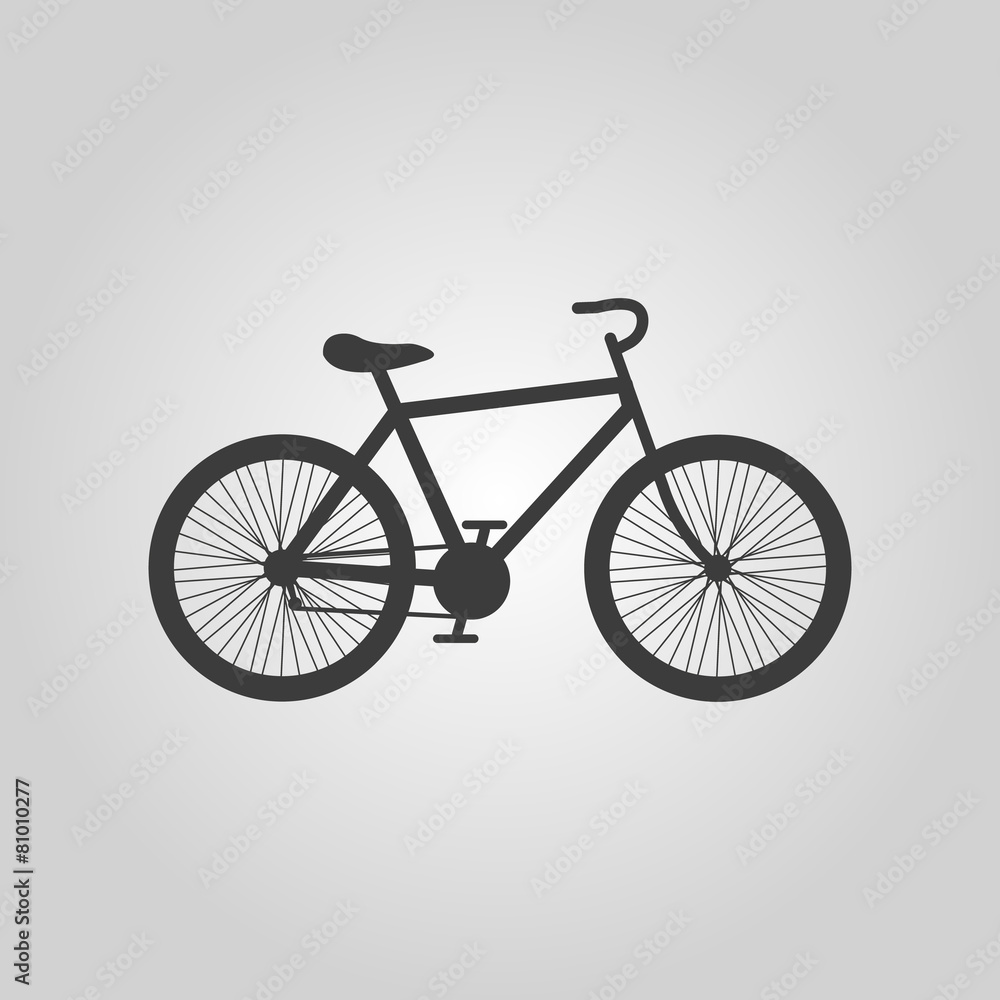 The bicycle icon. Bike symbol. Flat The bicycle icon. Bike symbol. Flat