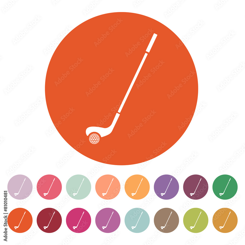 Golf icon. Game symbol. Flat Golf icon. Game symbol. Flat
