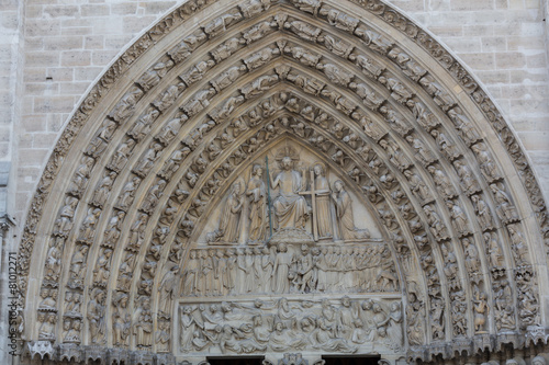  Paris, Notre Dame Cathedral - Central portal