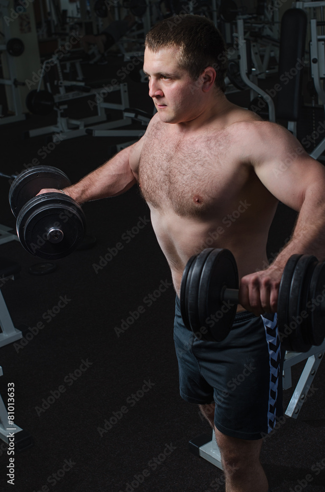 Young man at the gym Young man at the gym