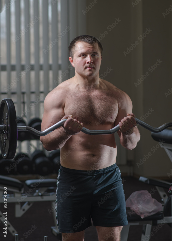 Young man at the gym Young man at the gym