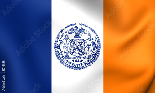 Flag of New York City, USA.