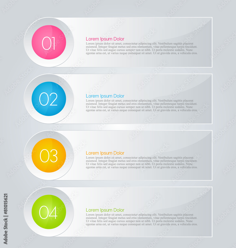 Infographics template for business, education, web design