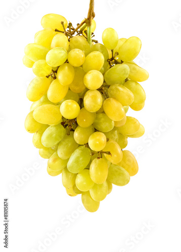 Isolated image of grapes on a white background