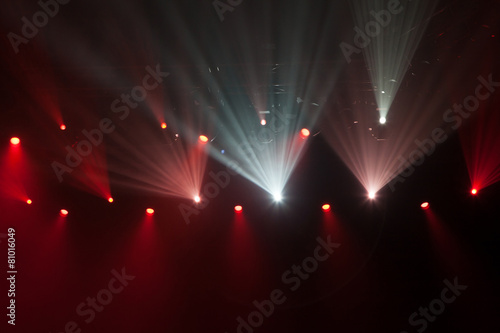 Stage lights on concert.