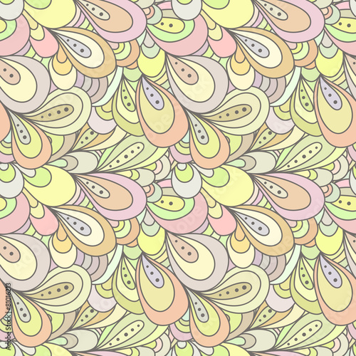 Abstract seamless doodle pattern