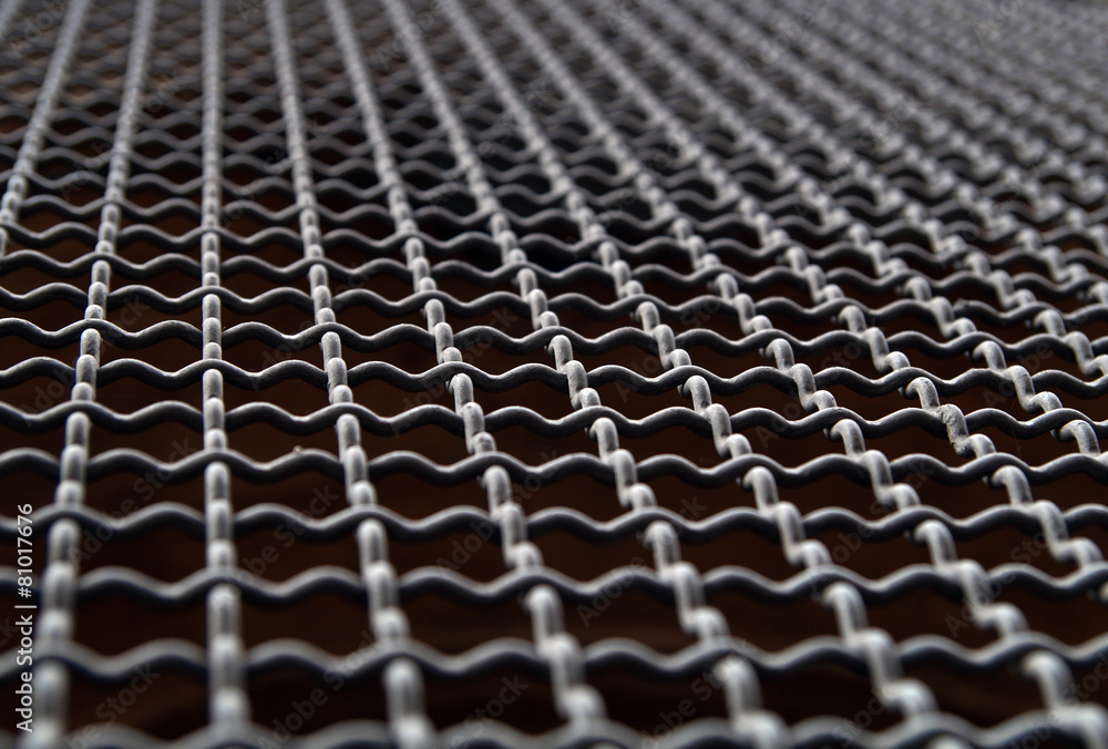 Fototapeta premium metal grid blurry
