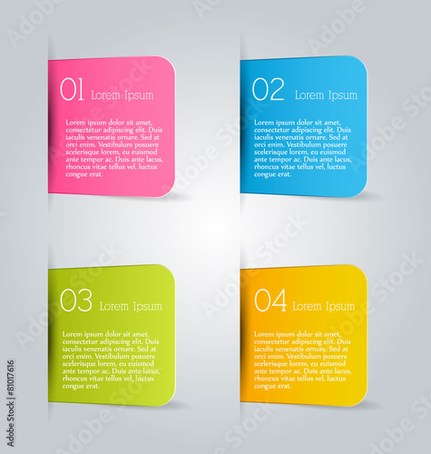 Infographics template for business  education  web design