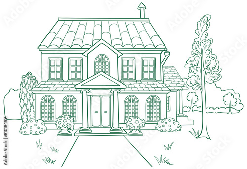 Vector illustration of house