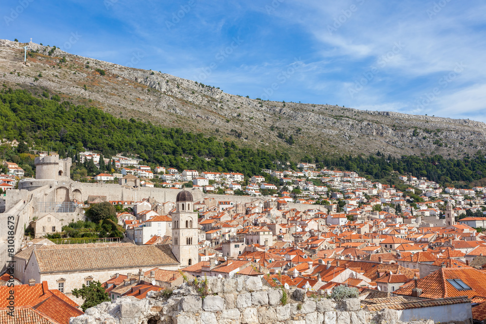 View of an old town dubrovnik