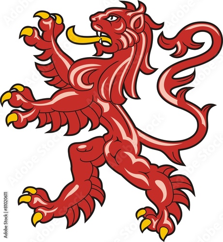 Heraldic lion
