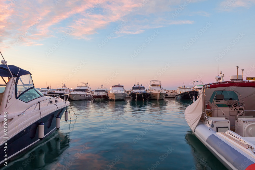 Fototapeta premium Yachts and boats