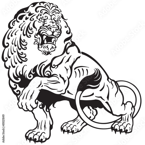 Fototapeta Naklejka Na Ścianę i Meble -  lion tattoo