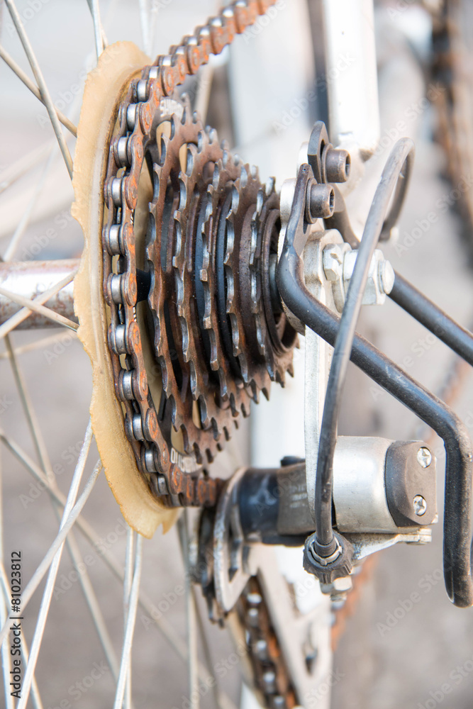 Fototapeta premium Vintage stylized photo of Old bicycle