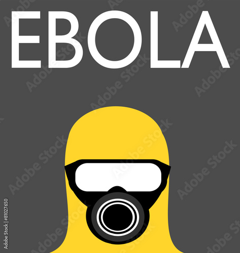 ebola disease graphic design with suit