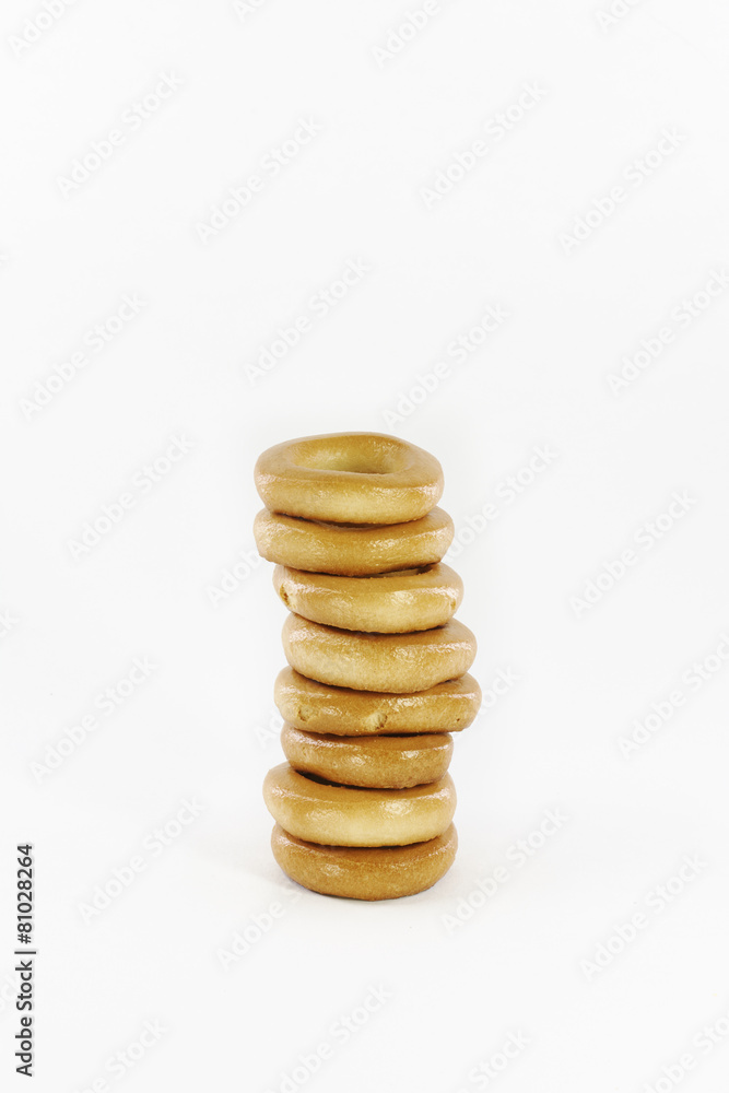 Bagels with poppy seeds and dried Bagels with poppy seeds and dried