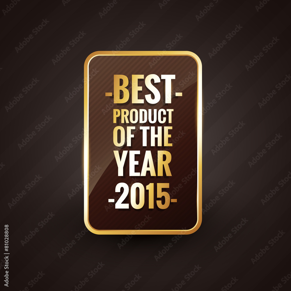 golden best product of the year 2015 design label