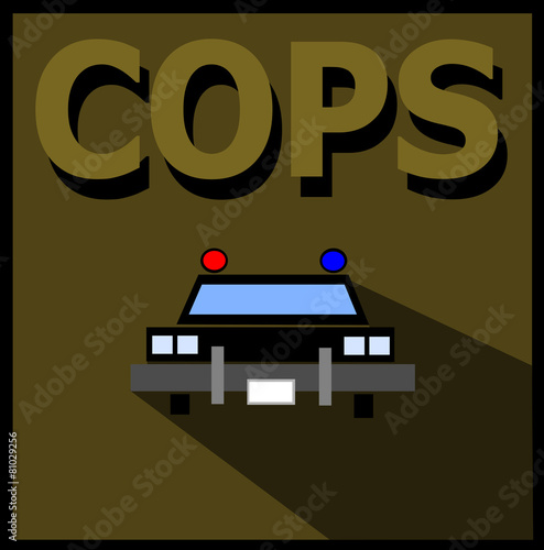 cops graphic design with shadow