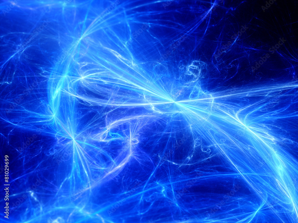 Naklejka premium Glowing plasma curves in space